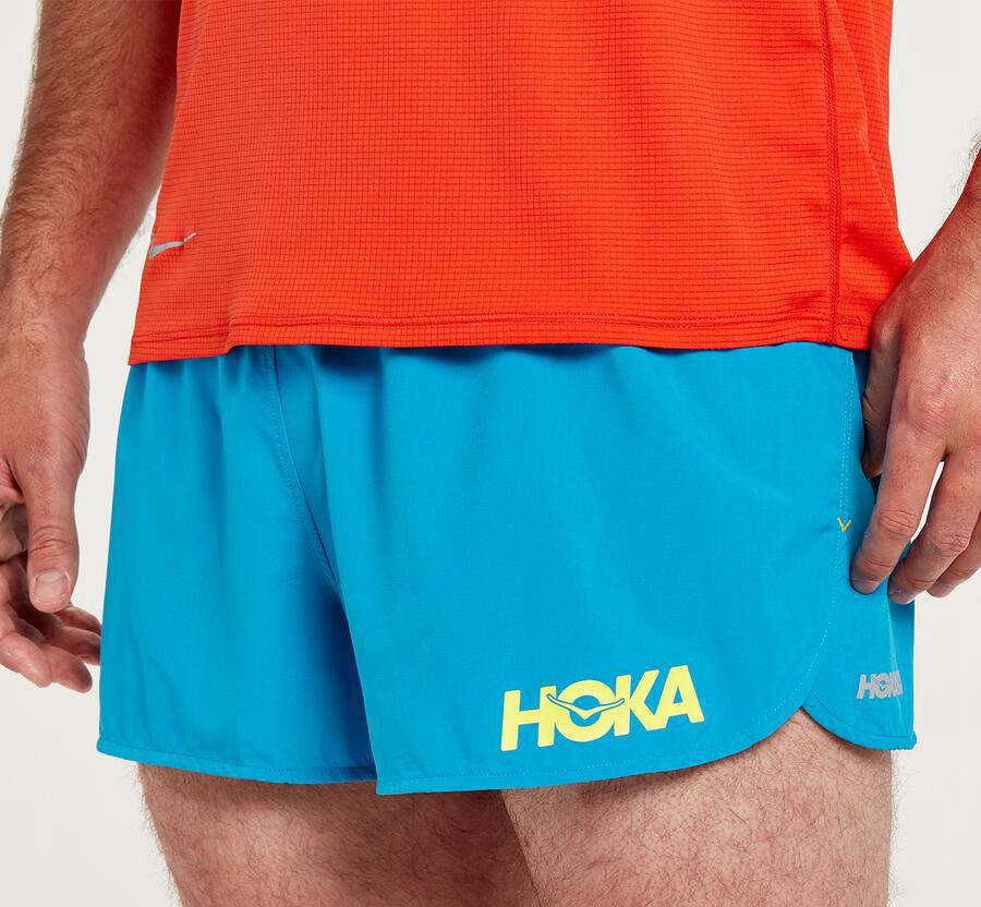 Hoka One One Korte Broek Heren - Performance - Blauw - VN2608419